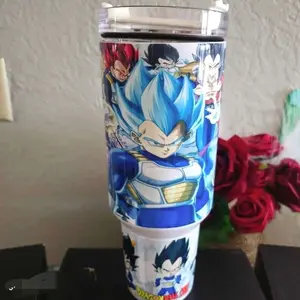 vegetable tumbler Saiyan Blue 40 oz
