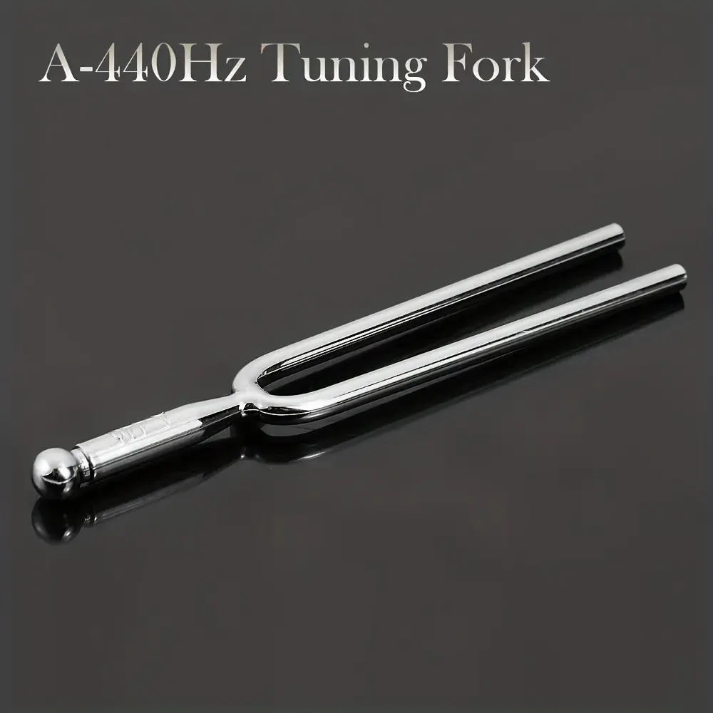 Standard A 440 Hz Tuning Fork, 1 Count Stainless Steel Percussion Musical Instrument Accessories, Violin Viola Cello A Tone Tuner, Music Accessories for Gift