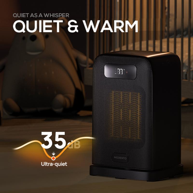 MORENTO Space Heater Indoor, 1500W Portable Heaters for Indoor Use with Heating and Fan Modes with Thermostat, Safety Heater#TikTokShopBlackFriday Automatic MORENTO Space Heater Indoor, 1500W Portable Heaters for Indoor Use with Heating and Fan Modes with Thermostat, Safety Heater#TikTokShopBlackFriday Automatic