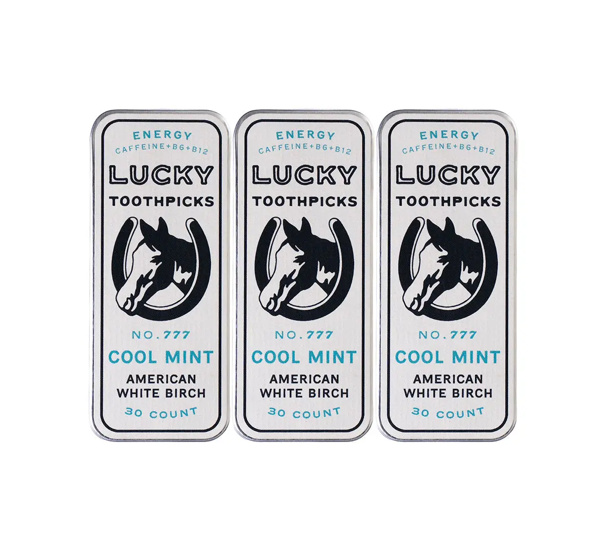 Cool Mint - Caffeine + B6 and B12 (3 Pack Bundle)
