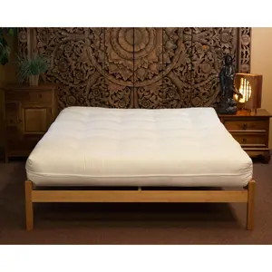 Naturally Sleeping  King Size Organic Luxury with Wool Futon Mattress - Mattress Only