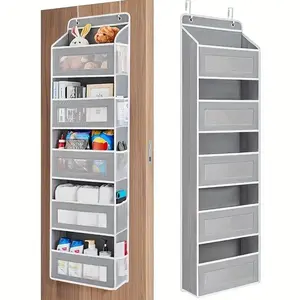 Best Space Organizer Over-the-Door Hanging Storage Rack,Heavy-Duty 5-Tier Organizer with 10 Large Clear Mesh Pockets, Anti-Tip Design for Bedroom, Bathroom, Dorm, Nursery, Door Hanging Shoe Organizer Hangable,Gifts for Mom,Summer vibes