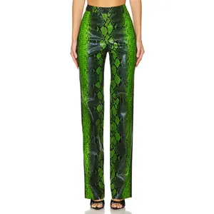 CULTNAKED Killa Trousers in Green Python