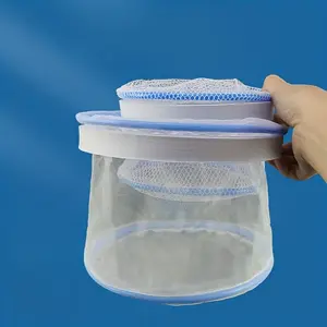 Floating Cover Grass Carp Breeding Net Set, 2-Pack Nylon Isolation Box, Ideal for Aquariums, Easy Assembly and Maintenance