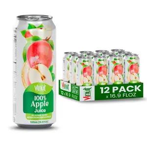 Vinut 100% Apple Juice 6 pack, 12 Pack and 24 Pack 16.9 Fl Oz No Added Sugar Crisp Refreshing Beverage Premium Quality Clean Ingredients Fruit