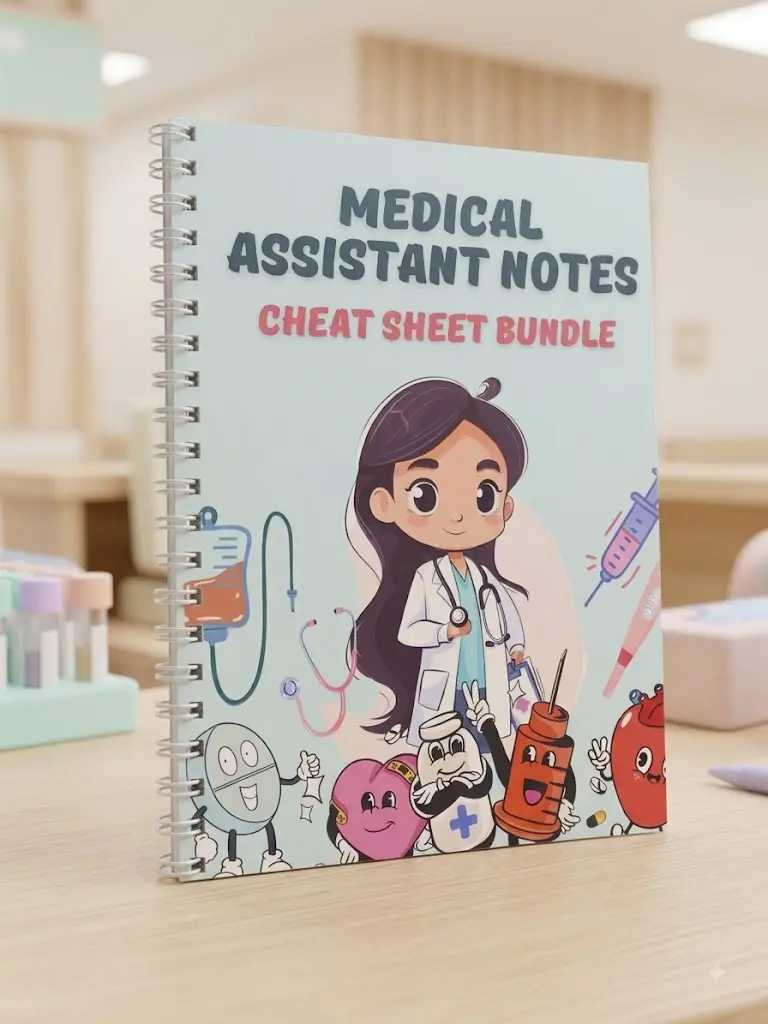 Medical Assistant Notes & Cheat Sheet Bundle: Complete Study Guide and Quick Reference Tools