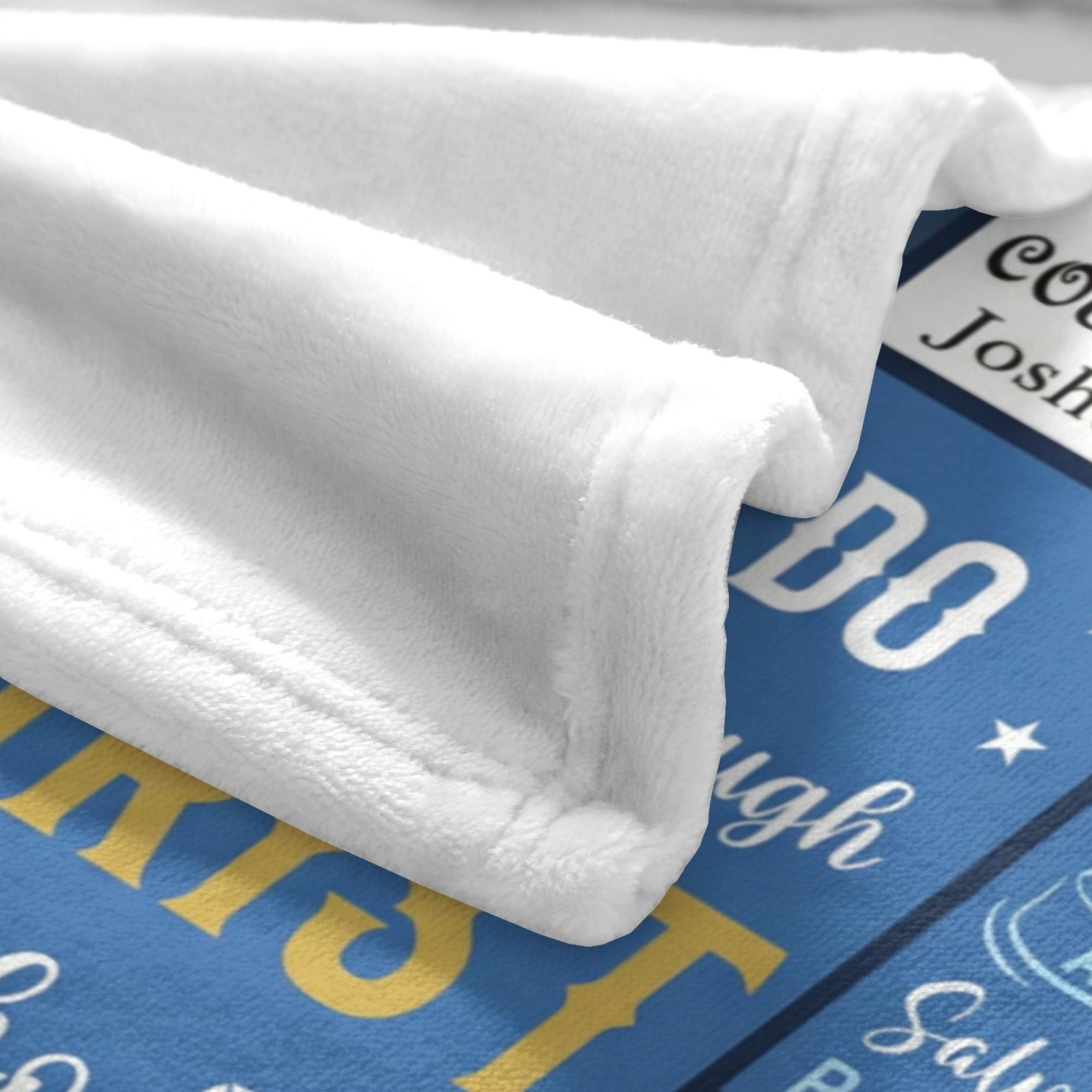 Christian Gifts for Men, Religious Gifts for Men, Baptism Gifts for Boys, Spiritual Inspirational Gifts for Man, Bible Catholic Gifts, Confirmation Gifts for Boys, Christian Blanket 50" X 60"