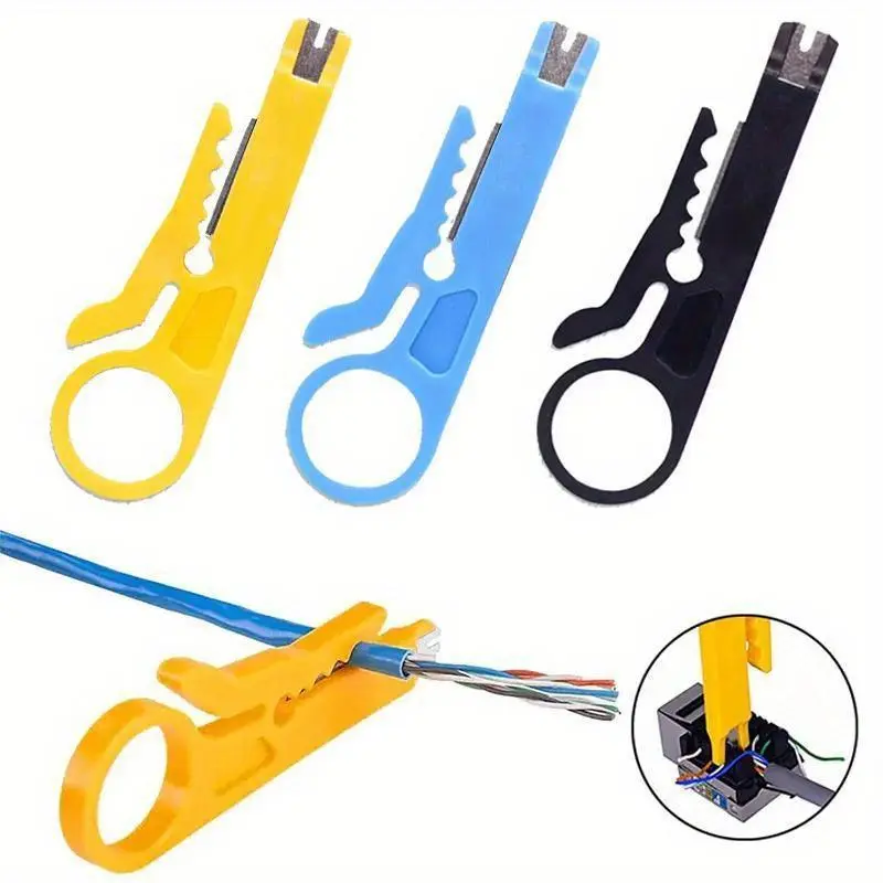1PC Wire Stripper Knife Crimper Pliers Crimping Tool Cable Stripping Wire Cutter Adjustable Cutting Depth Multi Tools Cut Line Multifunctional Hand Tools