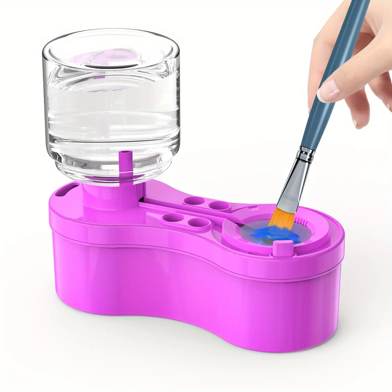 No Brush Cleaner for Paint, a Rinsing Cup for Watercolor Brushes with a Drain, And a Dispenser for Paint Water, Suitable for Cleaning Oil Paint Brushes Used in Acrylic And Water-Based Art Supplies, Art Painting Supplies