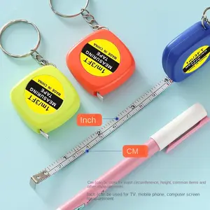 Compact 39.35-inch Stainless Steel Portable Tape Measure with Keyring - Durable and Easy-to-Use Mini Ruler, Lead-Free Material