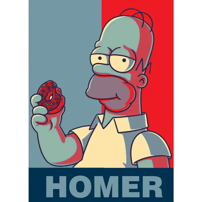Homer Poster. Homer The Simpson. Unique Wall Art Decorative Posters Funny Posters, Meme Posters, Gifts