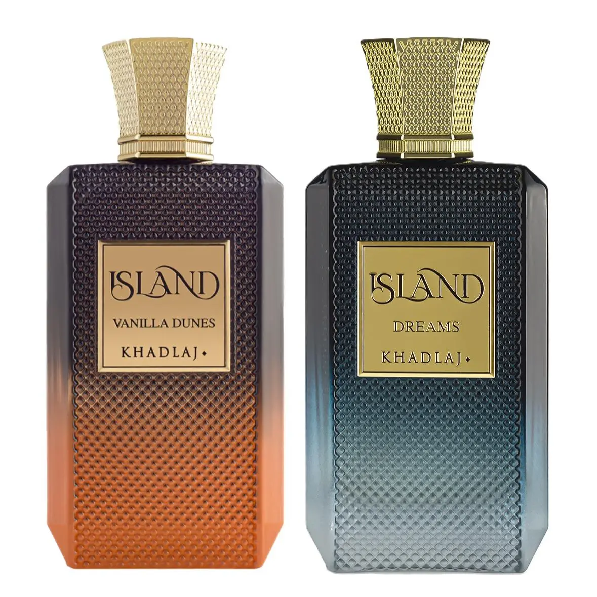 Khadlaj 2 Piece Extrait de Parfum Bundle for Unisex (3.4 Ounce, Khadlaj Island Vanilla Dunes & 3.4 Ounce, Khadlaj Island Dreams) Khadlaj 2 Piece Extrait de Parfum Bundle for Unisex (3.4 Ounce, Khadlaj Island Vanilla Dunes & 3.4 Ounce, Khadlaj Island Dreams)