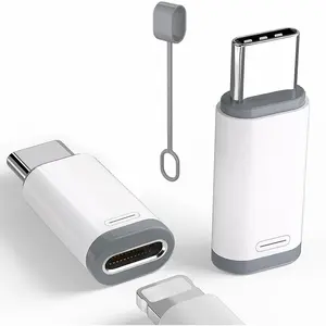 2 Pack Lightning to USB C Adapter for iPhone 15/16/16 Pro Max/Plus,Samsung S24,Support Charging & Data Transfer,Type C Charger Connector Cable,Lightning Female to USB C Male Adapter,Not for Audio