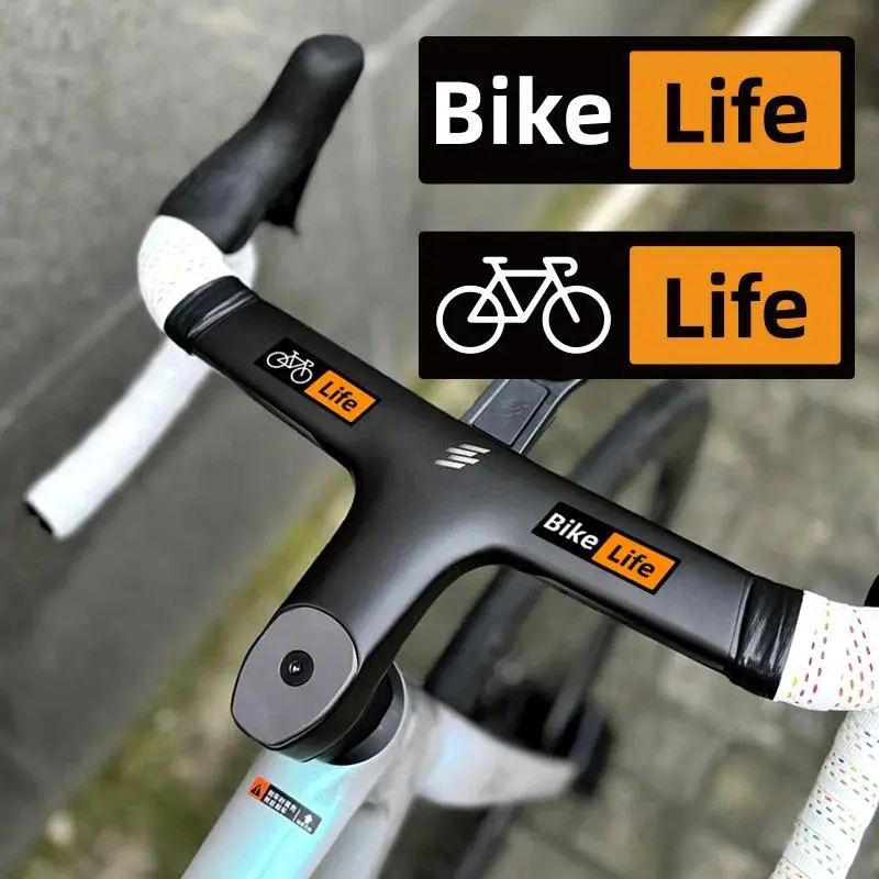 Motorcycle stickers, bicycle life, road bicycle frame stickers (2pcs/1 set) upper tube, handlebar, waterproof fashion