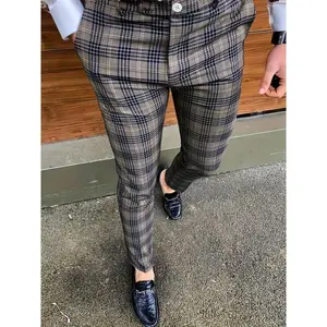 Men's Dress Pants Casual Fashion Two-tone Stripe Graphic Print Textured Suit Pants -  For Men - Suitable for Business Casual & Formal Occasions - Perfect Gift for Father's Day & Special Events Menswear Mixed Color