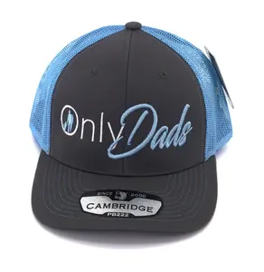 Only Dads Charcoal/Columbia Blue 3D Puff Embroidered Cap