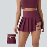 【Creator’s Pick】Halara Breezeful High Waisted Pleated 2-in-1 Side & Pocket Asymmetric Hem Quick Dry Mini Dance Skirt