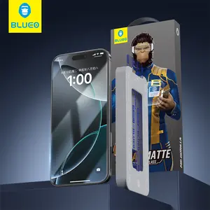 BLUEO Matte AR Anti-reflective Screen Protector for Iphone, Receiver Dustproof, High-end Screen Protector, Fingerprint Resistant, Dust-free, Bubble-free, Easy-to-use, Screen protector applicator, installation tool Smartphone Cellphone