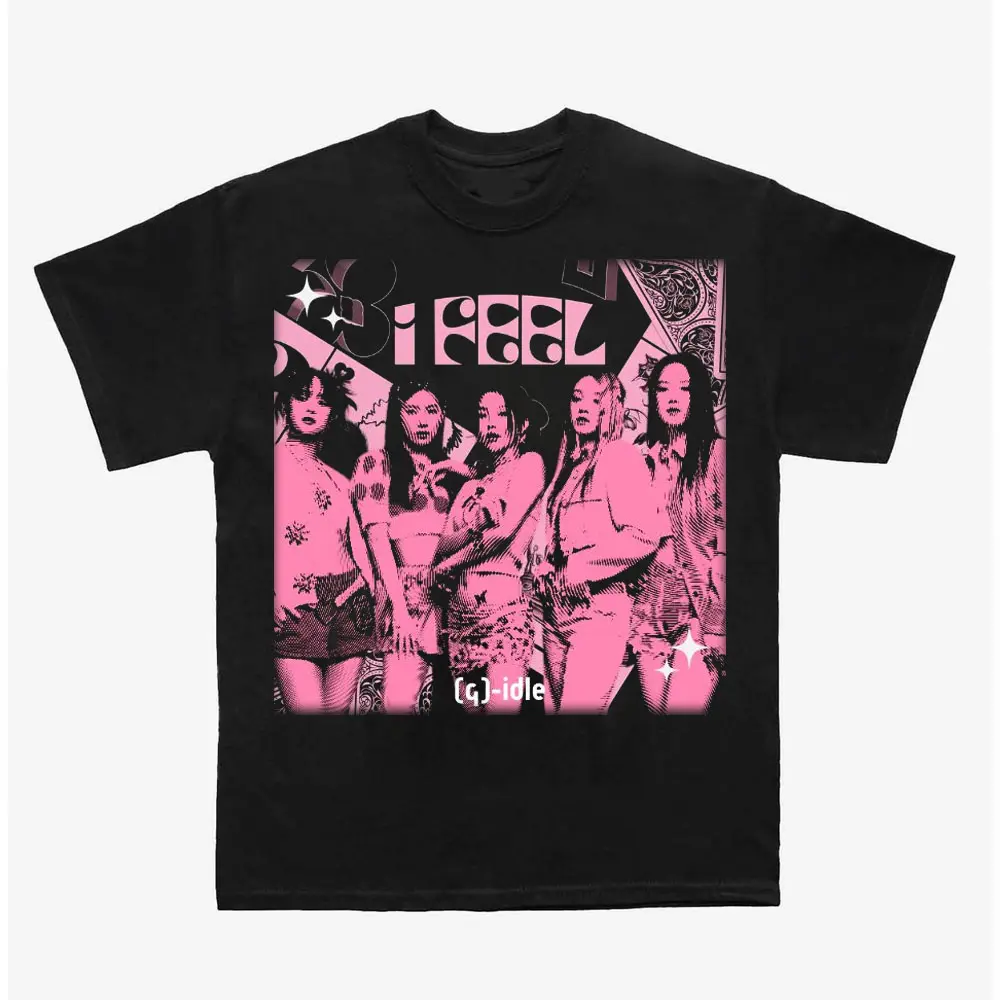 i-dle K-Pop T-Shirt, Korean Girl Group Music Graphic Tee, Stylish Streetwear Shirt for K-Pop and Music Fans
