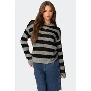Light Knit Striped Sweater
