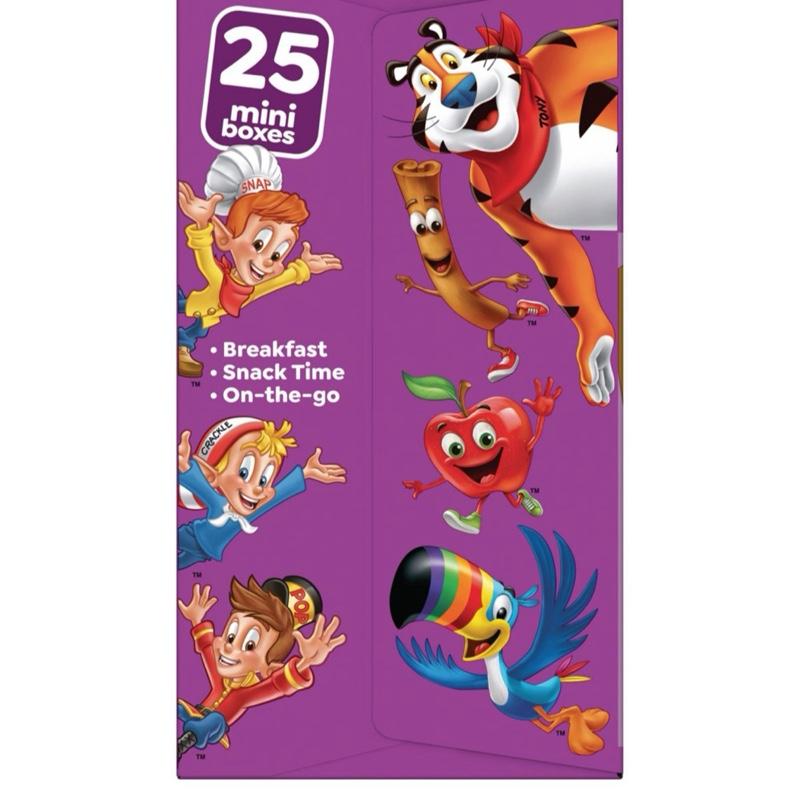 Assorted Cereals Variety Pack 25  Pack - Includes Breakfast, Snack Time, and More (Small Box’s)