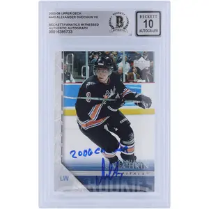 Alex Ovechkin Washington Capitals Autographed 2005-06 Upper Deck Series 2 Young Guns #443 Beckett Fanatics Witnessed Authenticated 10 Rookie Card with "2006 Calder" Inscription - Fanatics Authentic Certified
