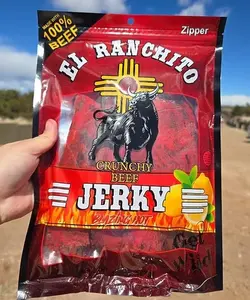 2026 Blazing Hot NEW LOOK El Ranchito Crunchy Beef Jerky Net Wt. 2 oz