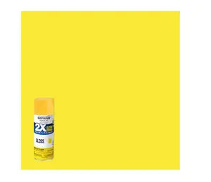 Rust-Oleum 2X Ultra Cover Gloss Sun Yellow Spray Paint and Primer In One (NET WT. 12-oz)