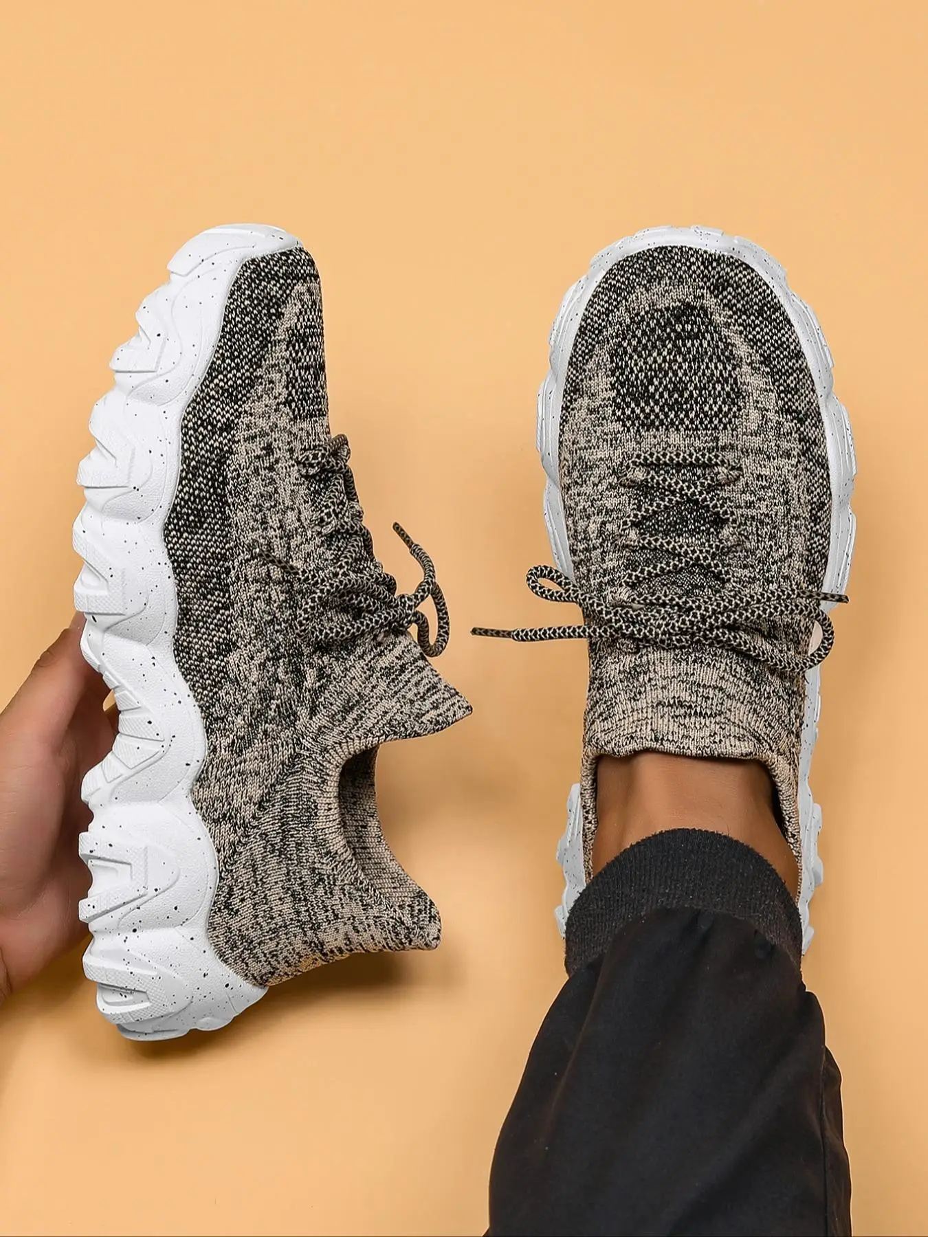 Men's Casual Lace Up Mesh Breathable Comfortable Sneakers, Shoes for Men, Shoes for Summer 2024, Lightweight Running Shoes, Perfect for Students and O