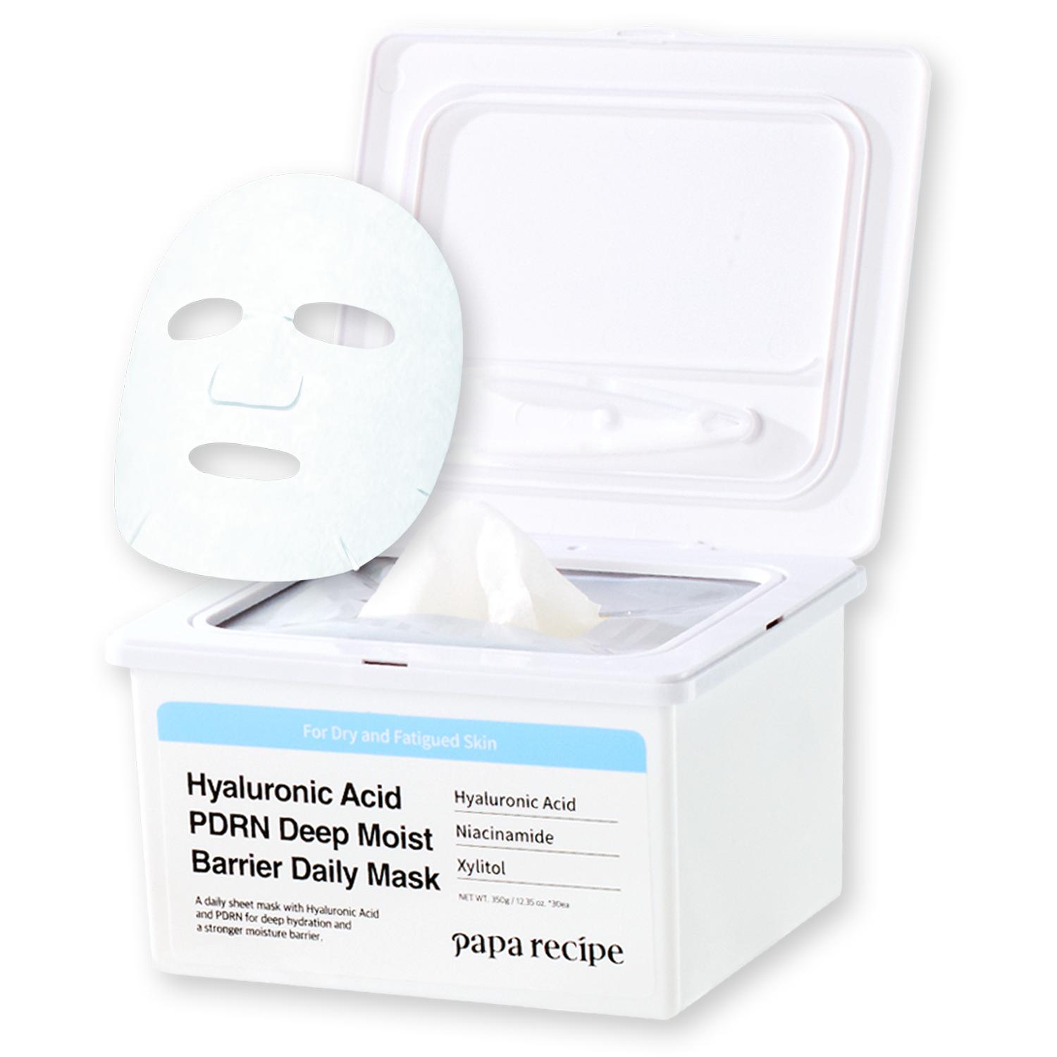 Papa Recipe Hyaluronic Acid PDRN Deep Moist Barrier Daily Mask (30 Sheets)