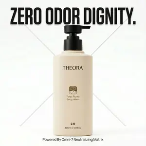 THEORA-Zero Odor Dignity-Persimmon-total purify body wash soap-omni-7 neturlizing matrix-alternative for perfume deodorant soap- hygiene PH balance-Theorapy Series-official shop