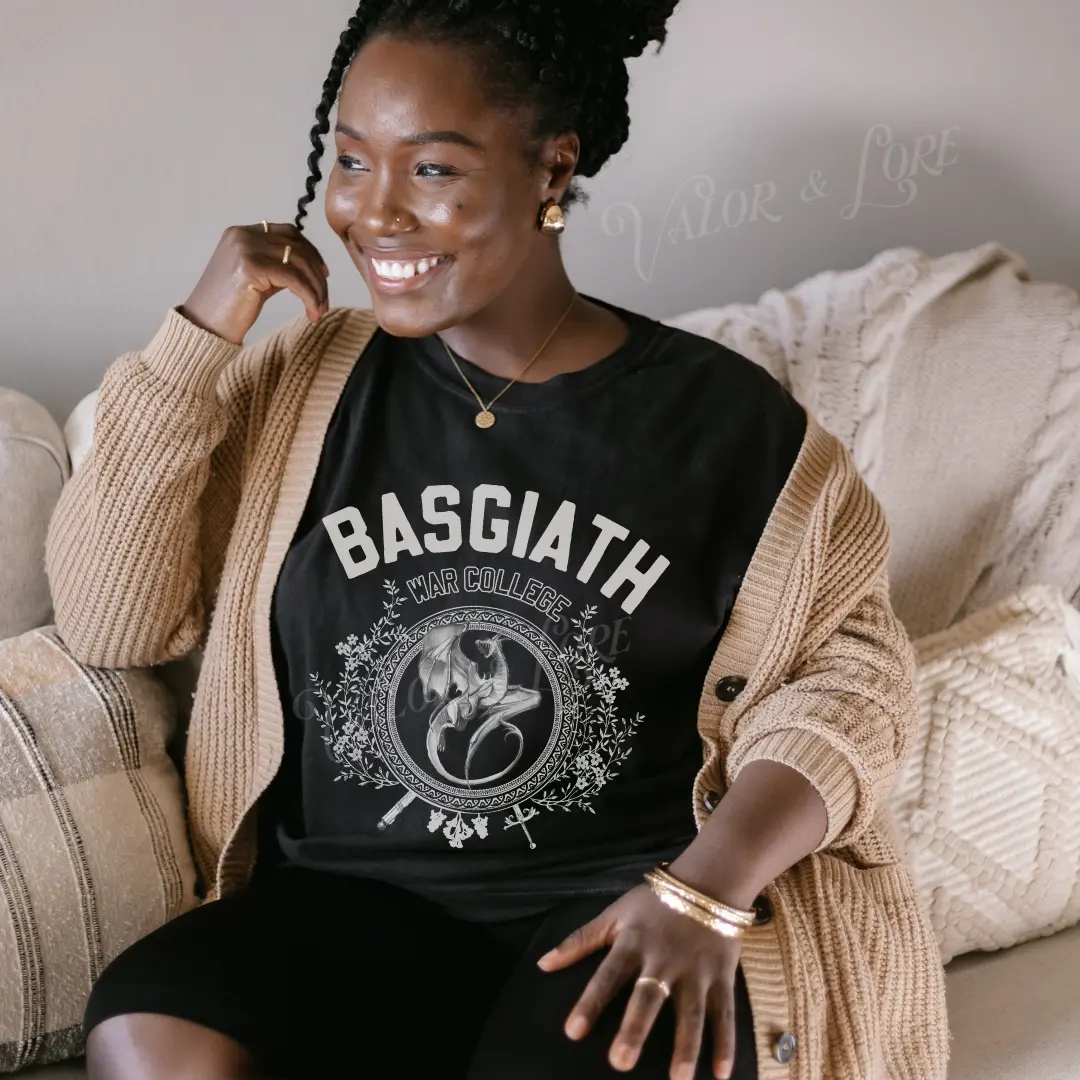 Basgiath War College fourth wing cotton Unisex tshirt for romantasy readers and dragon riders