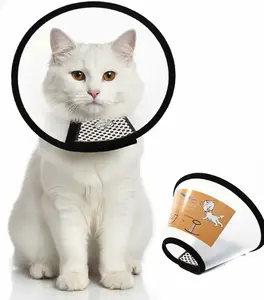 Adjustable Elizabethan Collar for Cats & Dogs, Anti-Lick Pet Recovery Cone