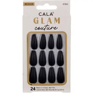 CALA Glam Couture | Matte Black Press On Nails