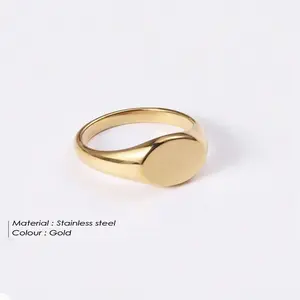 1pcs Minimalist Band Luxury Style metal band Couple steel Round graceful Flat Gift resizable