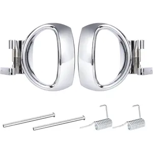 2pcs Interior Inside Door Handle Front Rear Driver & Passenger Side Replacement for 2006-2011 Chevy HHR Door Handle Replaces# 19299614 19299613 88529 88528