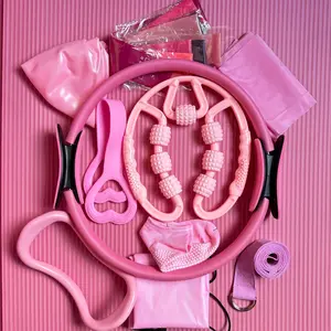 Women’s Beginner Pilates Home Workout Kit | Ring, Ball, Resistance Bands & Roller for Slimming Arms, Thighs & Core