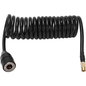 Air Compressor Hose 9.84Ft Ps20 Polyurethane Recoil Air Hose Rubber Tire Pump Hose Portable Compressor Air Extension Hose For American Tire Nozzle Car Motorcycle