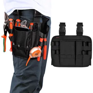 Tool Pouch Holster with Belt Clip Around Your Leg, Electrician Multifunctional Repair Bag, Utility Mini Organizer  Automotive Craftsman Carpenter Construction
