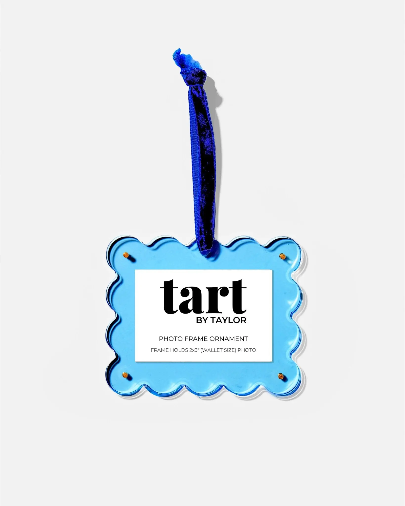 Neon Blue Frame Ornament