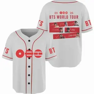 Bangtan Baseball Jersey World Tour Shirt 2026 Concert Tour