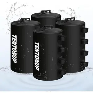 Water Weight Bags, 220 LBS Weights Set of 4, Tent Water Weights for Pop, Gazebo, Carport, Event, Black