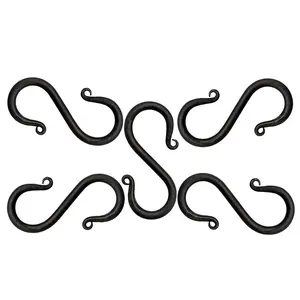 S-Shaped Hook Set of 5 Pcs for Home Decor and Shelving - hooks  Decorative Hangable