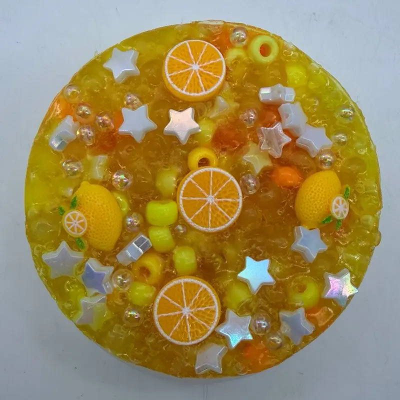 The Wiley Merchant Citrus Vibes 35x+ Citrus Chonker Stress Relief Picky Pad, 8oz, with Flat Back Appliqués and Magnets for Post-Picking Storage