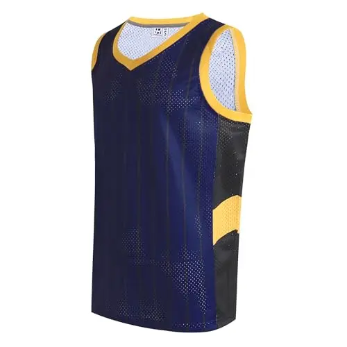 Black Pinstripe navy Blue Jersey