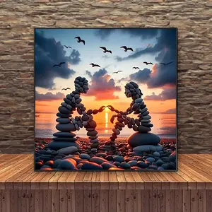 Diamond Painting Kit, Mosaic Craft Set, Beginner Friendly 5D DIY Diamond Art Tool, Round Full Diamond Gemstone Painting Gift for Home Wall Decor
