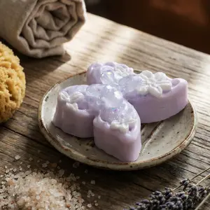 Pawtoto Crystal Butterfly Purple  Squishy Toy Handmade Food Grade Silicon Creamy Clay Feel Soft Quick Rebound