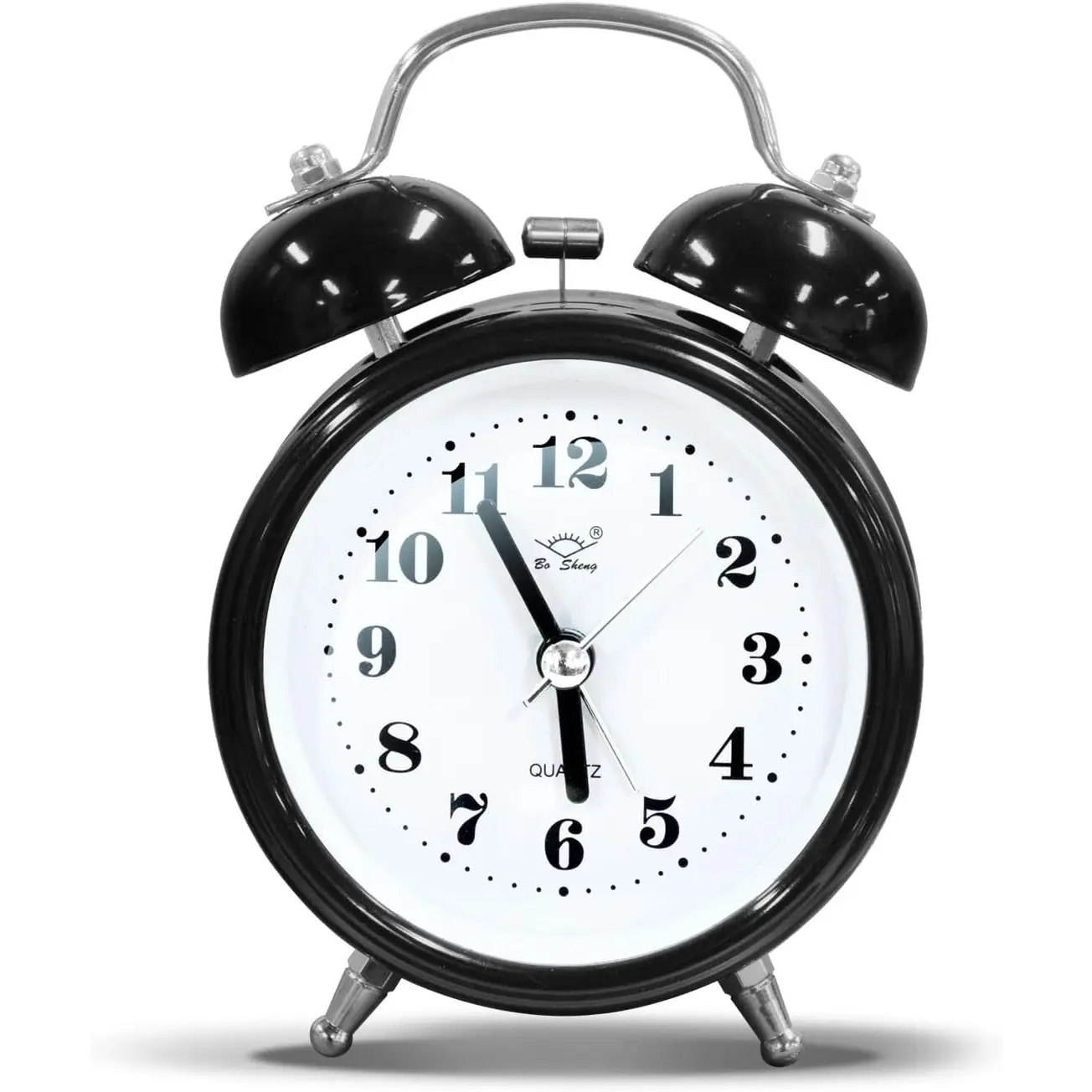 Owill Twin Bell Alarm Clock with 3D Dial Simple, Super Extra Loudest Ringing for Adults, Heavy Sleepers, Teenagers, Alarm Clocks for Bedrooms, Battery Operated Retro Vintage Old School Classic Owill
