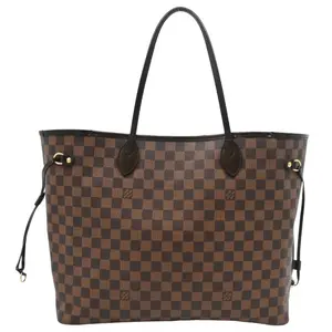 Pre-owned Louis Vuitton Canvas Tote Bags Damier Ebene Neverfull GM Tote Bag