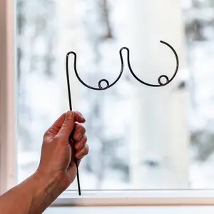 Funny Garden Stake Decor - Trellis for Plants